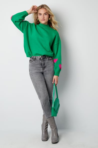 Comfort Heart Knit sweater - fuchsia h5 Picture6